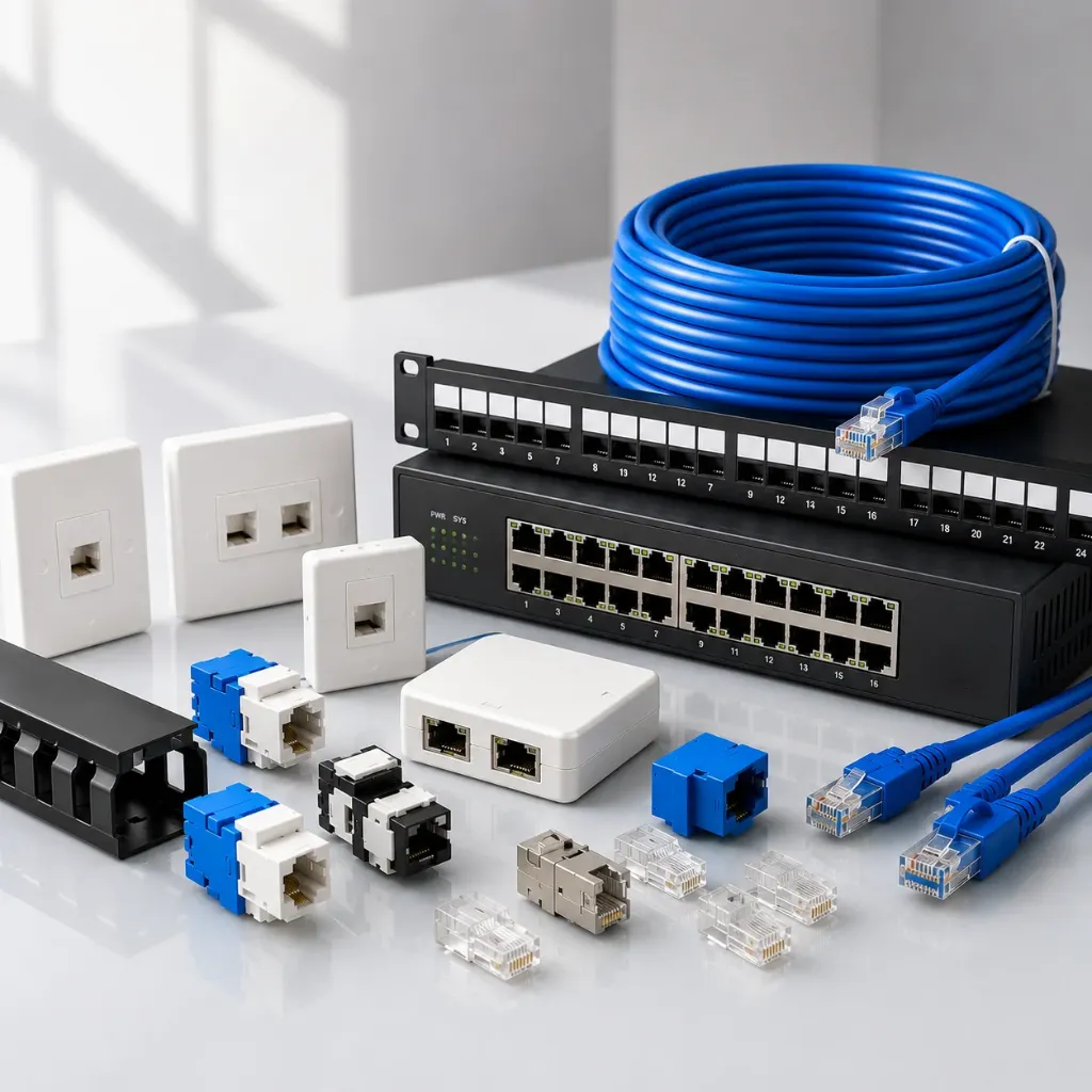 Enterprise Networking Components, Patch Panels & Connectors