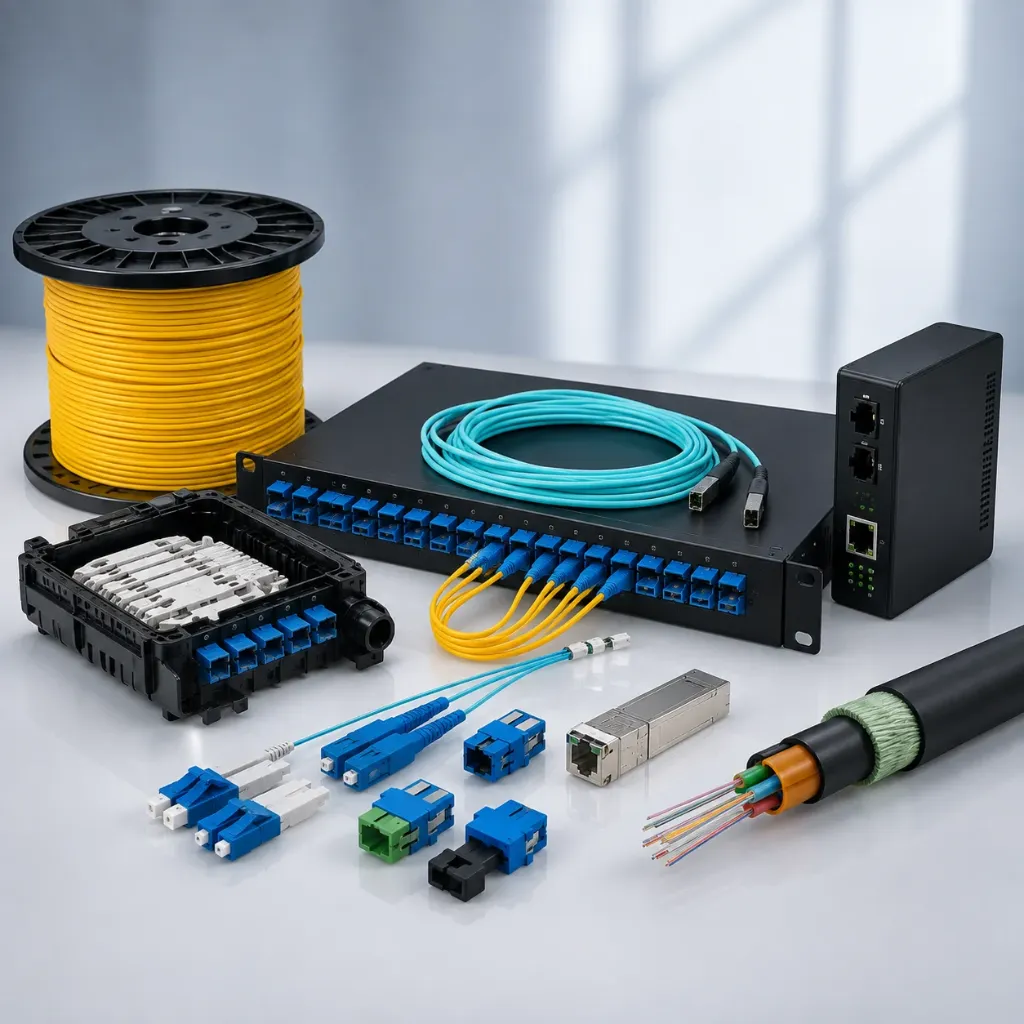 Armoured Optical Fibre Cables, LIU Termination Panels, Couplers & SFP Transceivers