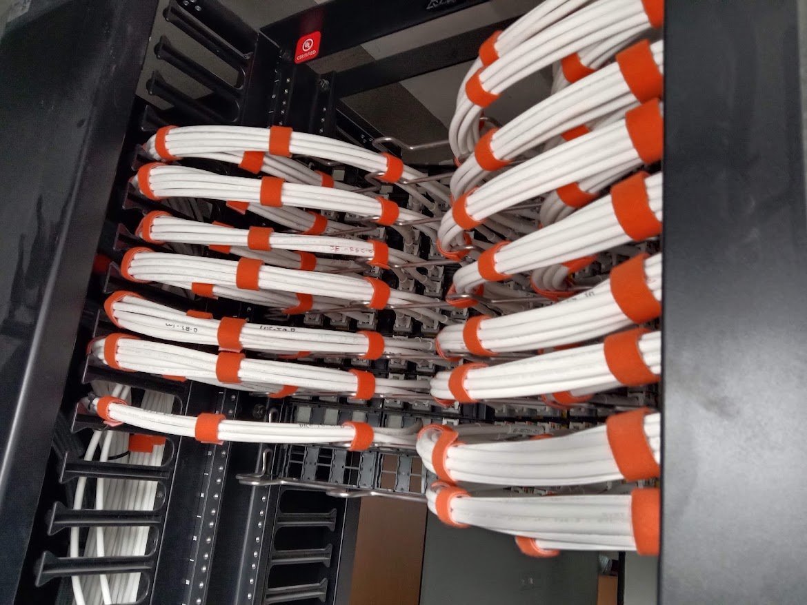 Structured Cat6A Rack Dressing and Labeling